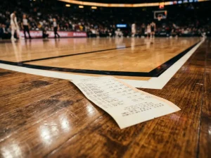 Tabla de líneas de hándicap en un partido de Euroliga con cuotas numéricas
