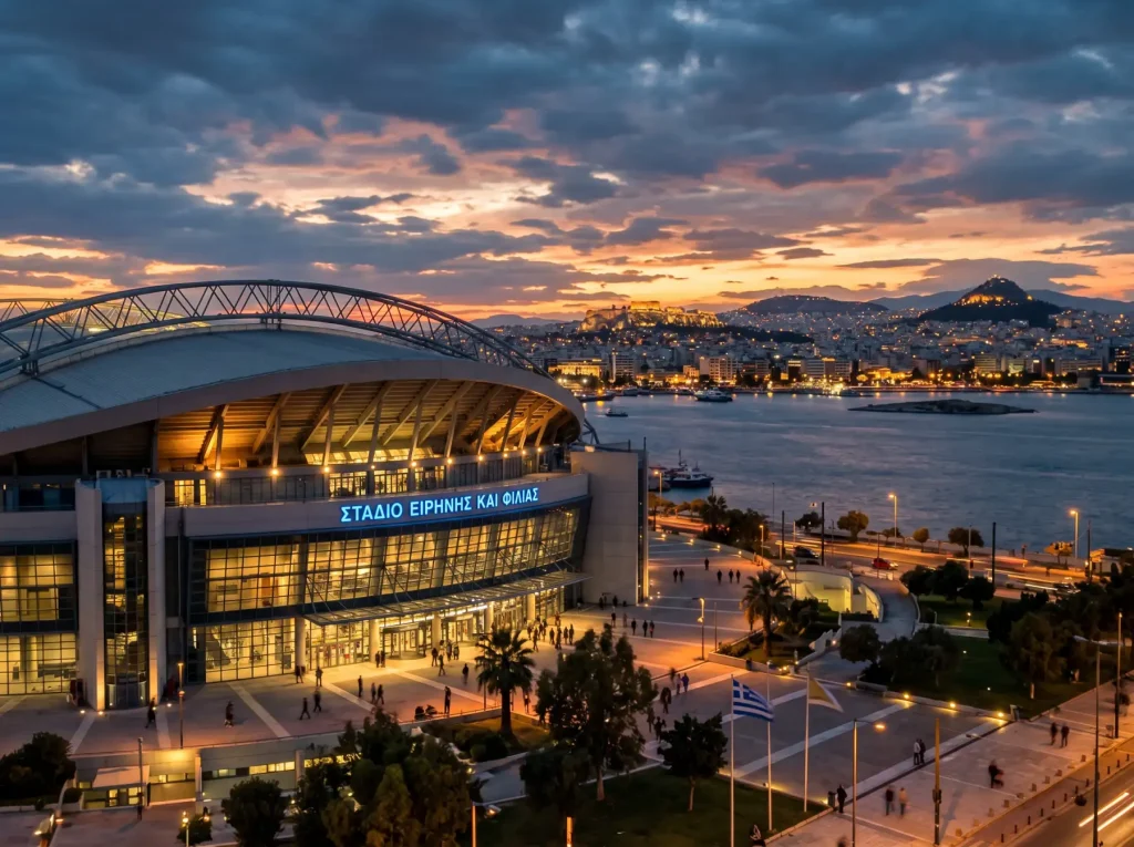 Vista del Telekom Center Athens preparado para la Final Four de Euroliga 2026